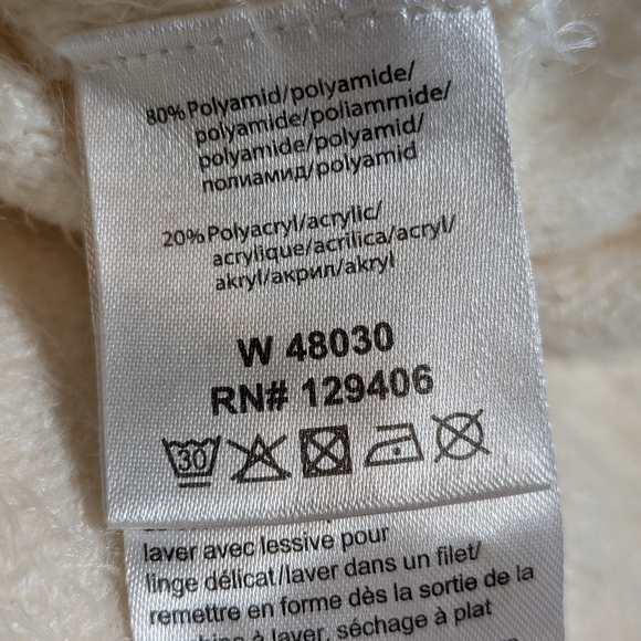 Fuzzy Button Down Cardigan Sweater Size 14 - Picture 10 of 12